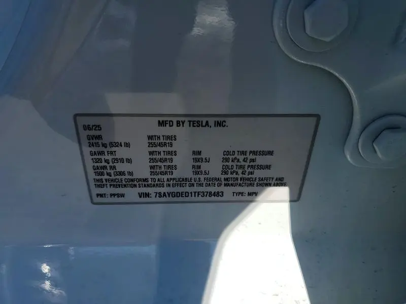 2026 TESLA MODEL Y   