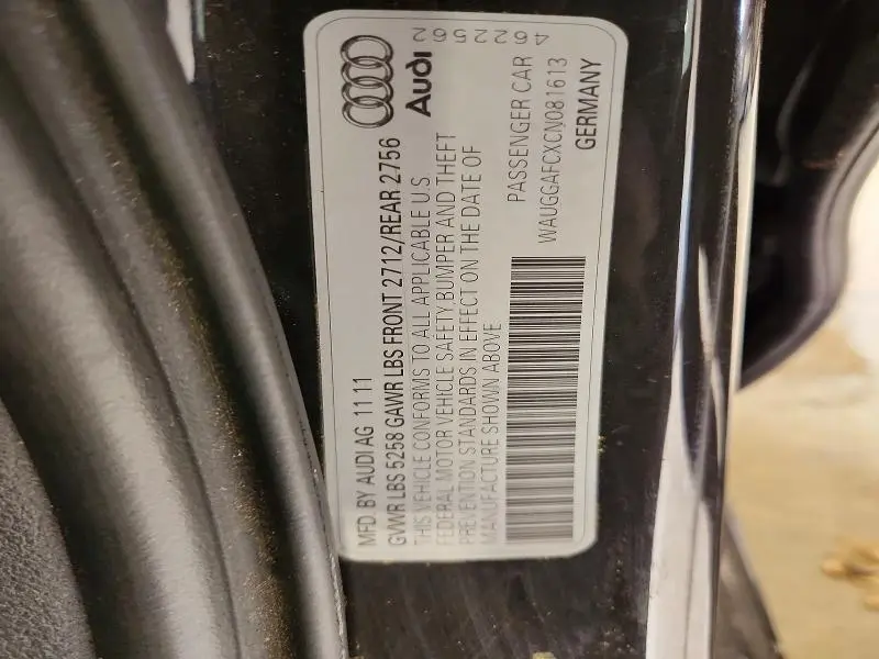 2012 AUDI A6 PREMIUM PLUS  