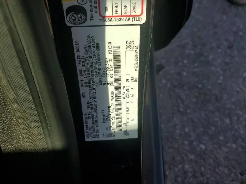 2015 FORD FIESTA SE  