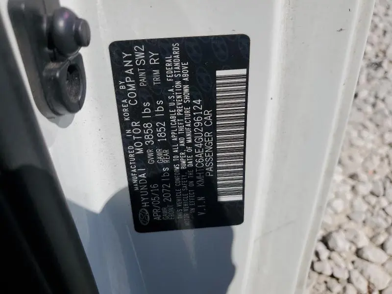 2016 HYUNDAI VELOSTER TURBO  