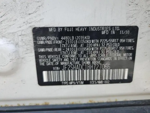 2011 SUBARU FORESTER 2.5X PREMIUM  
