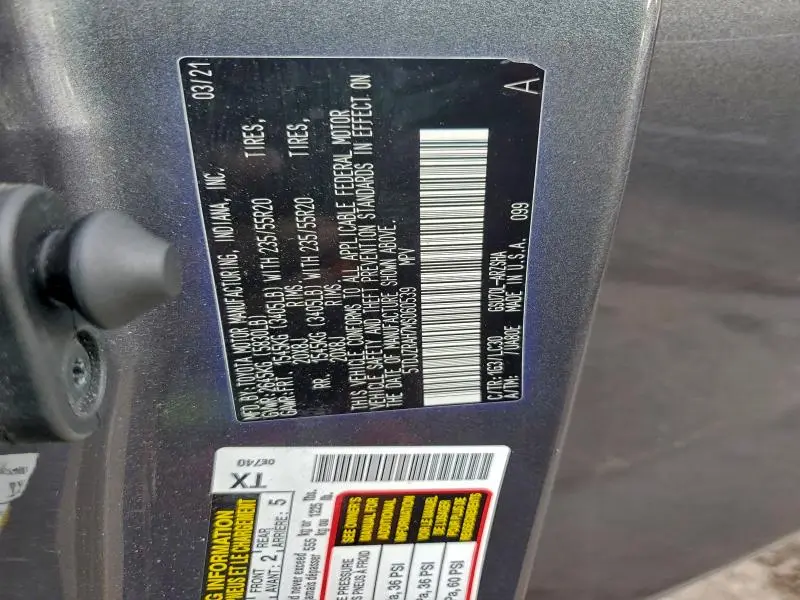 2021 TOYOTA HIGHLANDER XSE  