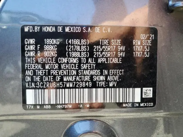 2021 HONDA HR-V EX