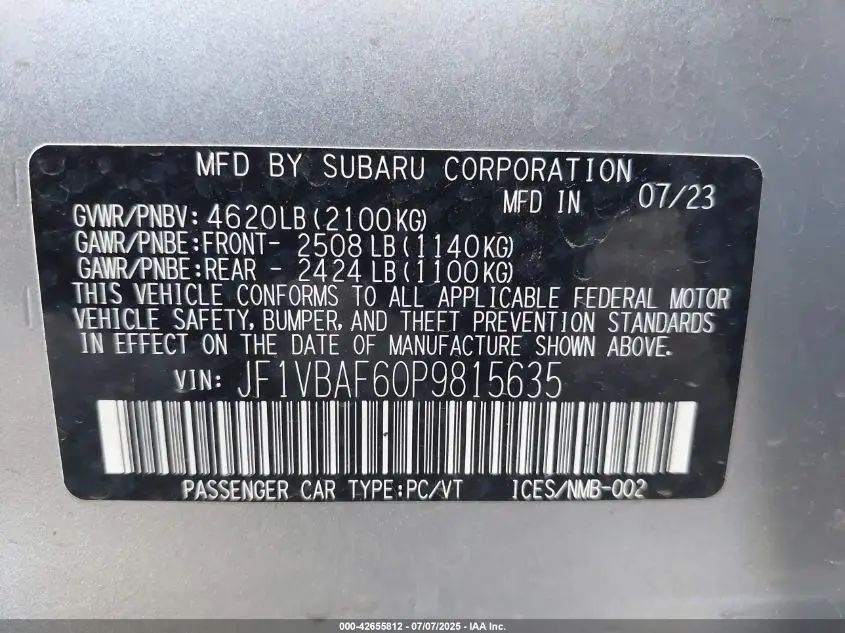 2023 SUBARU WRX PREMIUM