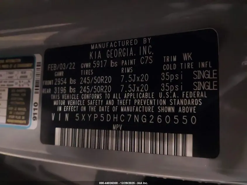 2022 KIA TELLURIDE SX