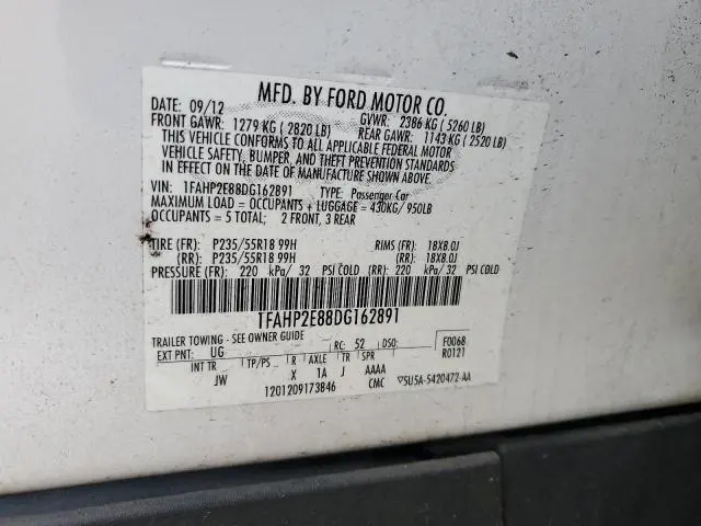 2013 FORD TAURUS SEL