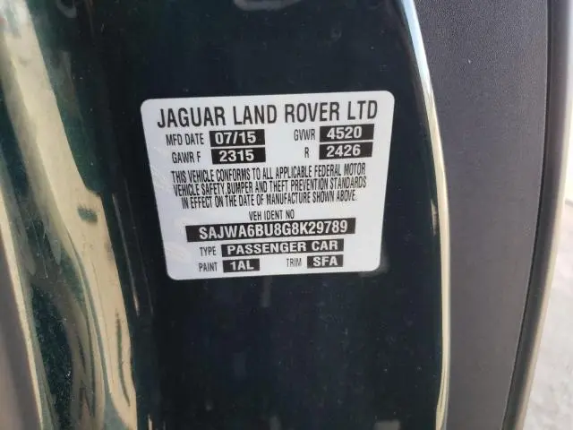 2016 JAGUAR F-TYPE S  