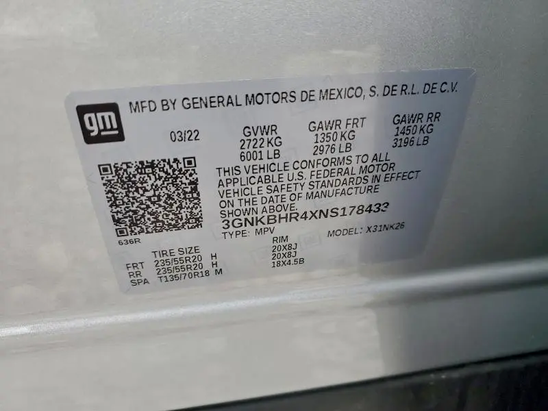 2022 CHEVROLET BLAZER 2LT  