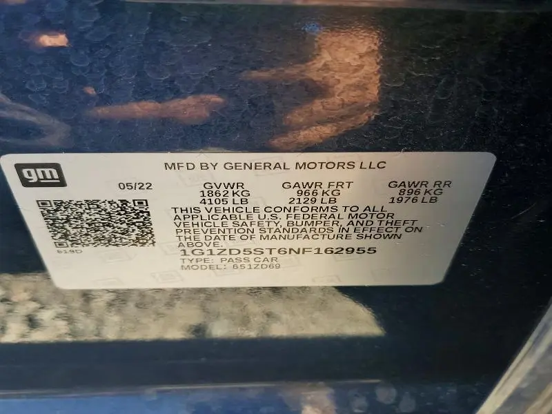 2022 CHEVROLET MALIBU LT  