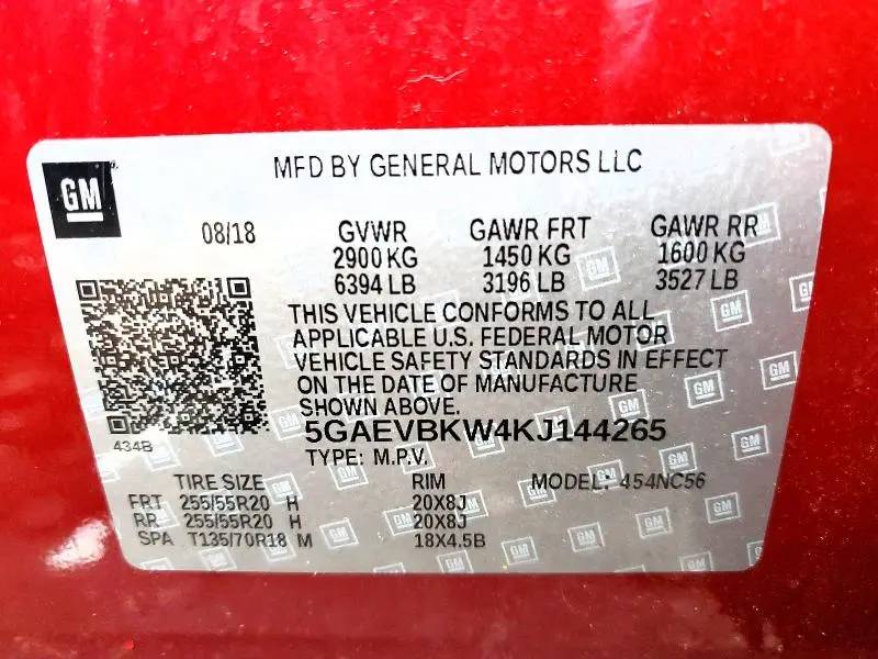 2019 BUICK ENCLAVE PREMIUM  