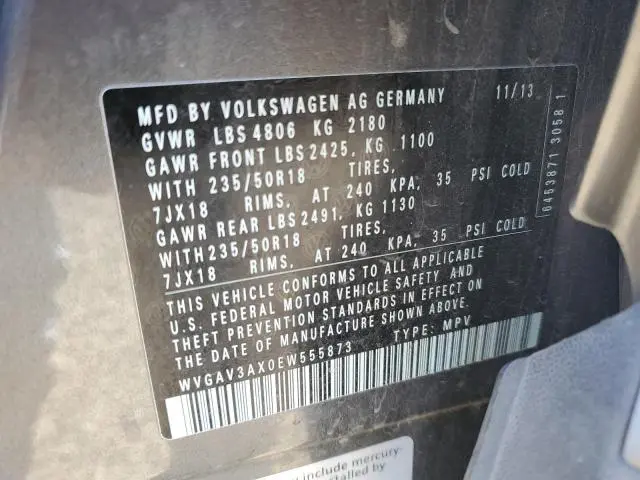 2014 VOLKSWAGEN TIGUAN S  