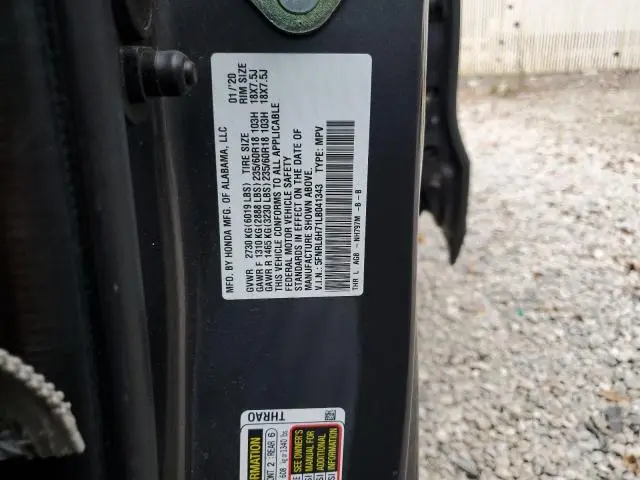 2020 HONDA ODYSSEY EXL  