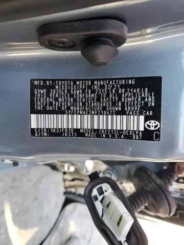 2021 TOYOTA COROLLA LE