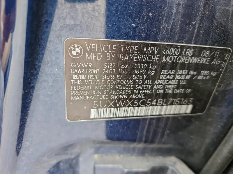 2011 BMW X3 XDRIVE28I  