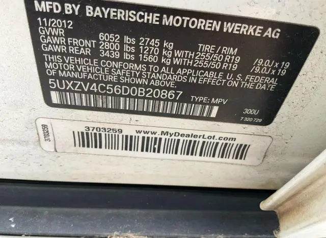 2013 BMW X5 XDRIVE35I  