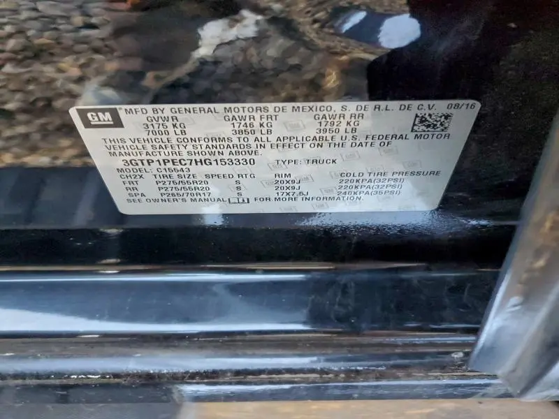 2017 GMC SIERRA C1500 DENALI  