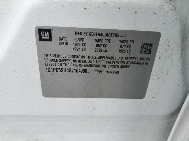 2016 CHEVROLET CRUZE LIMITED LS  