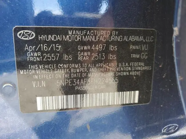 2015 HYUNDAI SONATA SPORT  