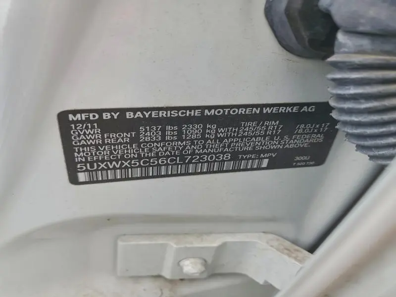 2012 BMW X3 XDRIVE28I  