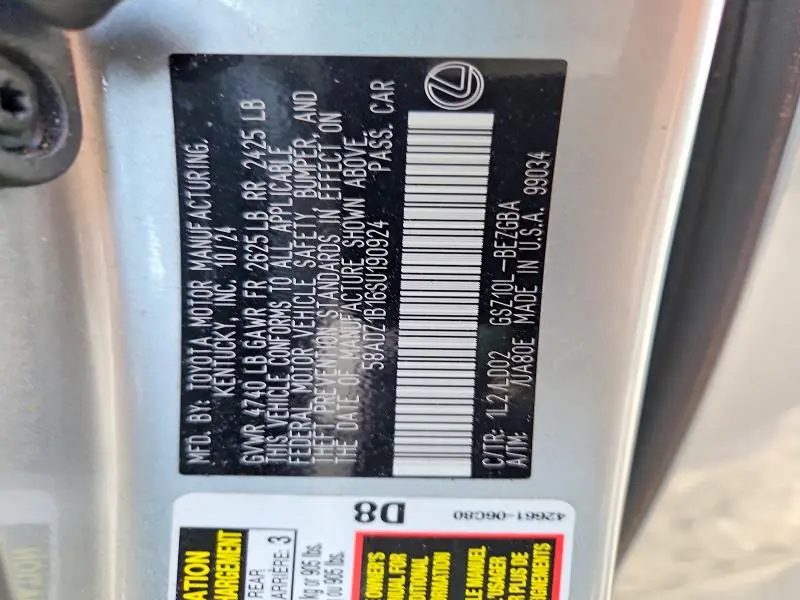 2025 LEXUS ES 350 BASE  