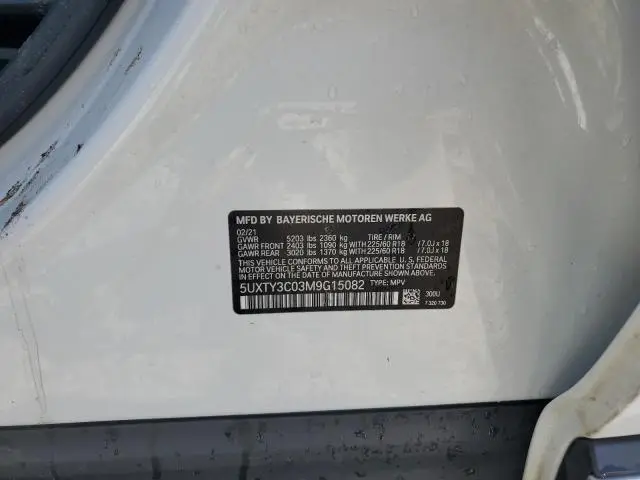 2021 BMW X3 SDRIVE30I  