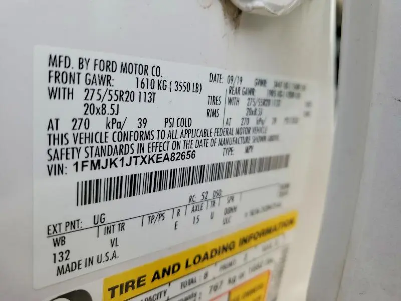 2019 FORD EXPEDITION MAX XLT  