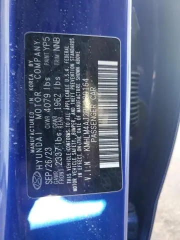 2023 HYUNDAI ELANTRA BLUE  