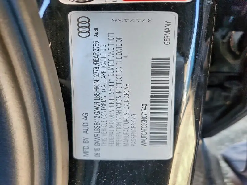 2016 AUDI A6 PREMIUM PLUS  