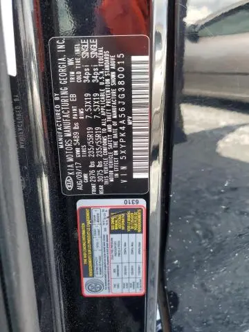 2018 KIA SORENTO SX  
