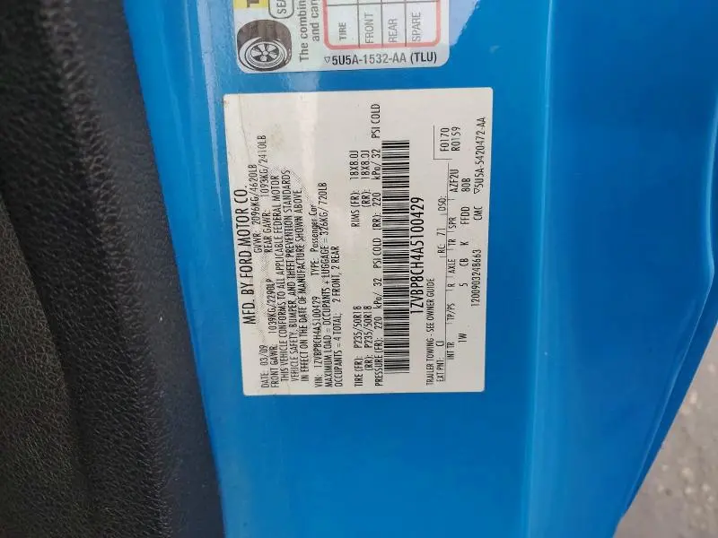 2010 FORD MUSTANG GT  