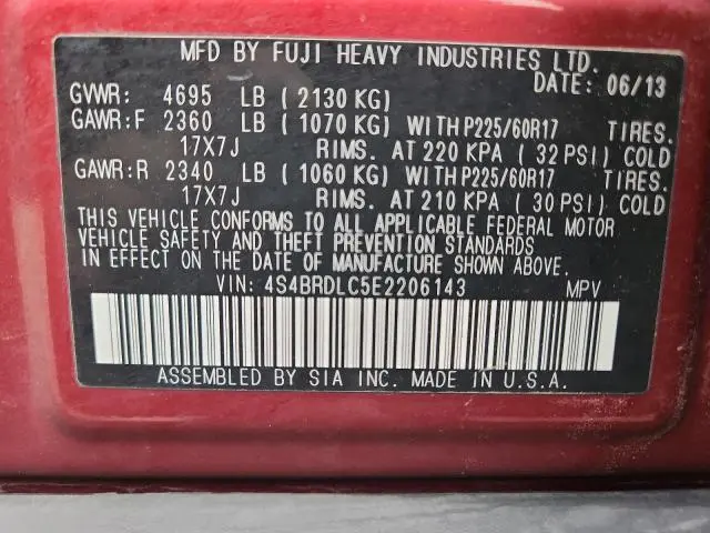 2014 SUBARU OUTBACK 3.6R LIMITED  