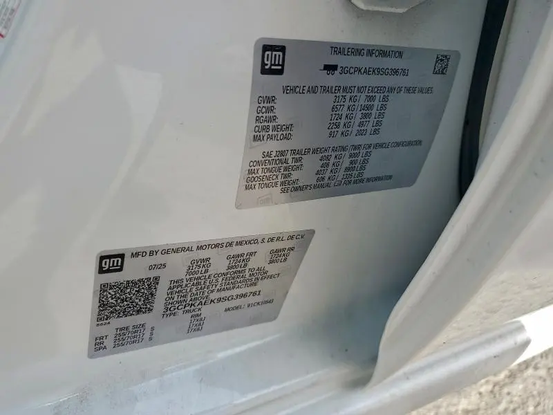 2025 CHEVROLET SILVERADO K1500  