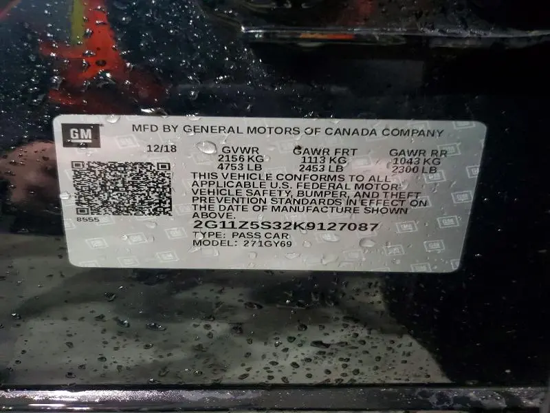 2019 CHEVROLET IMPALA LT  