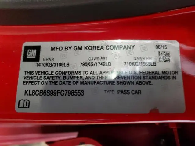 2015 CHEVROLET SPARK LS  