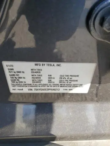 2023 TESLA MODEL Y   