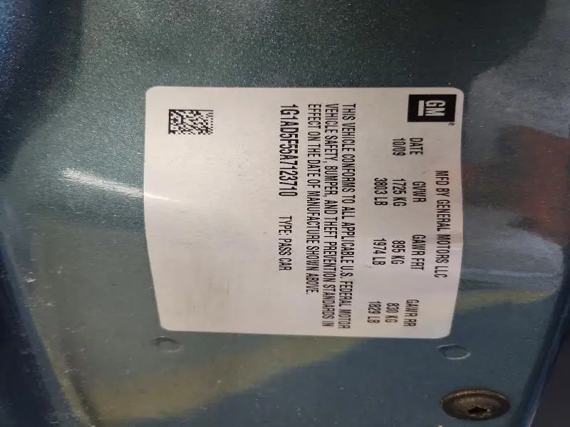 2010 CHEVROLET COBALT 1LT  