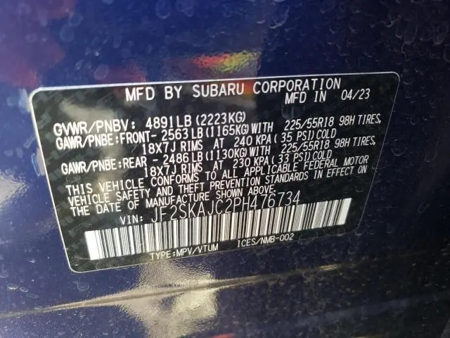 2023 SUBARU FORESTER SPORT  