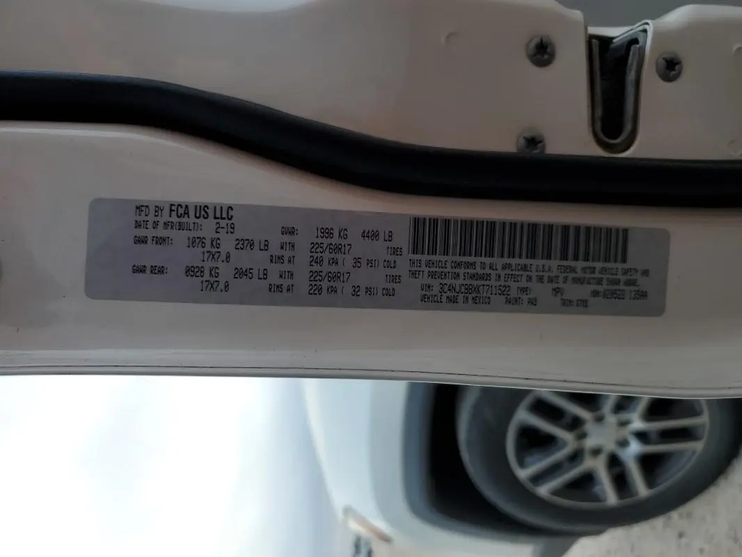 2019 JEEP COMPASS LATITUDE