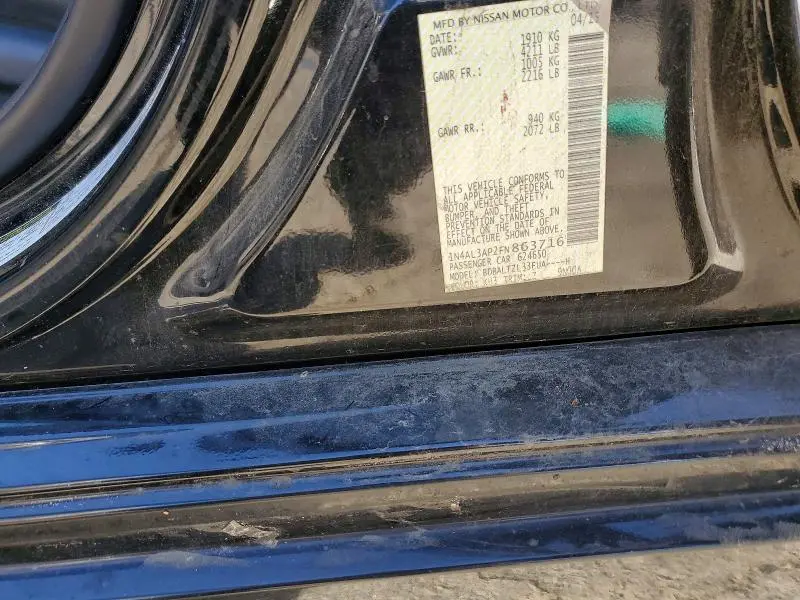 2015 NISSAN ALTIMA 2.5 SL  