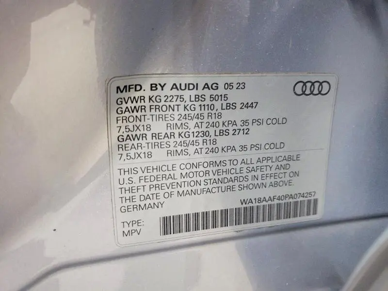 2023 AUDI A4 ALLROAD PREMIUM PLUS  