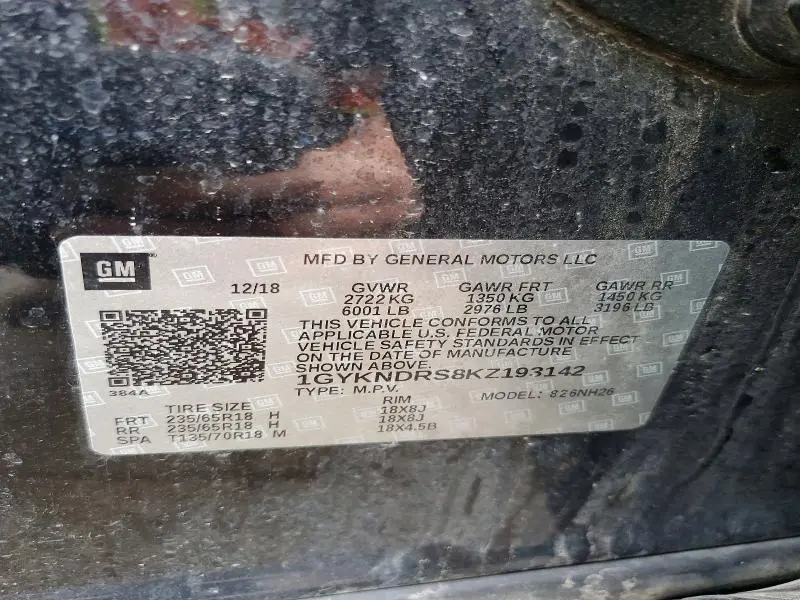 2019 CADILLAC XT5 LUXURY  