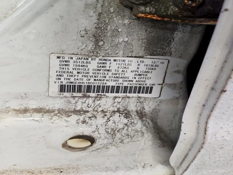 2011 HONDA FIT SPORT  