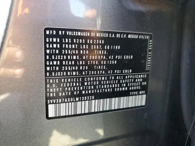 2020 VOLKSWAGEN TIGUAN SE  