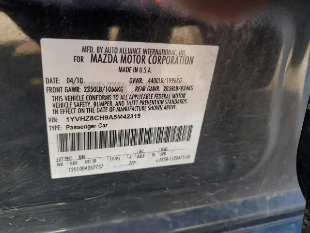 2010 MAZDA 6 I  
