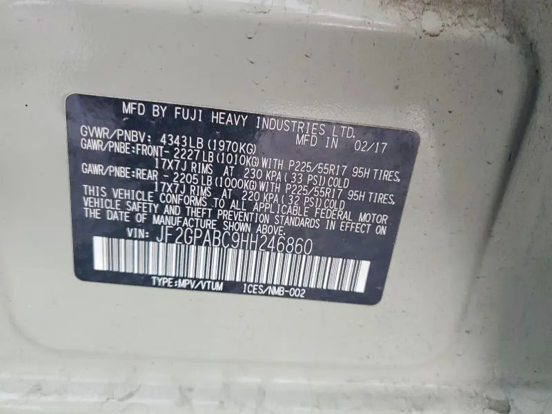 2017 SUBARU CROSSTREK PREMIUM  