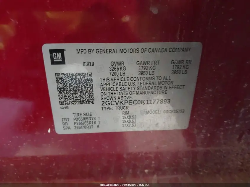 2019 CHEVROLET SILVERADO 1500 LD LT