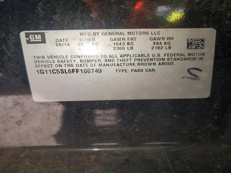 2015 CHEVROLET MALIBU 1LT  