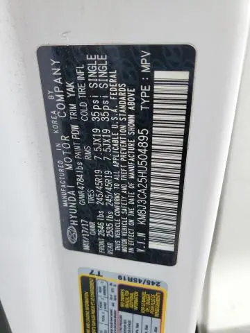 2017 HYUNDAI TUCSON LIMITED  