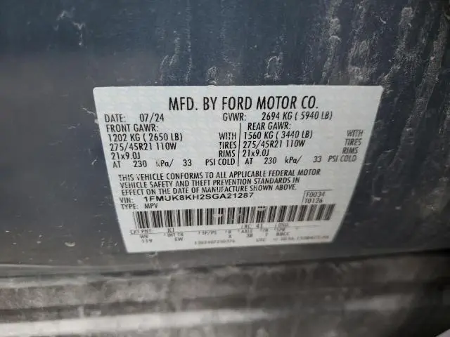 2025 FORD EXPLORER ST-LINE  