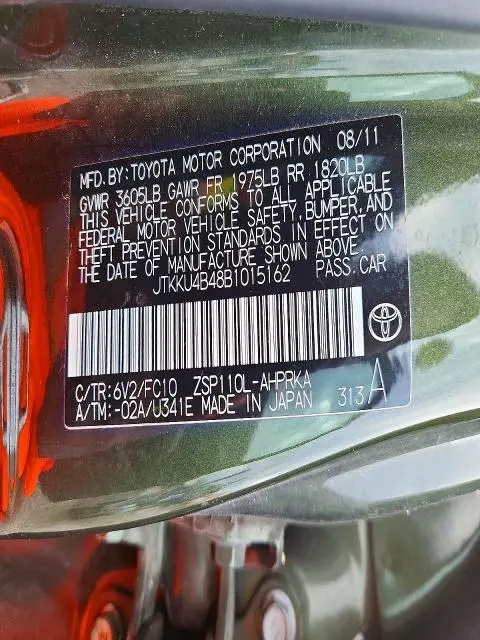 2011 SCION XD BASE  